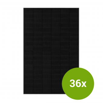 Solarmodul-Set 16,2 kWp - JA Solar JAM54D41-450/LB N-Type Glas-Glas Bifazial Black 