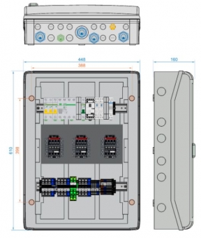 enwitec Netzumschaltbox für Fronius 3P 20kW (10016114) + Fronius Smart Meter TS 65A-3 