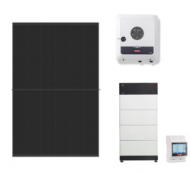 Photovoltaik-Set 9,68 kWp - Jinko Tiger Neo 54HL4R-B 440 + Fronius Symo GEN24 10.0 Plus + BYD B-Box HVS 5.1 + Fronius Smart Meter 